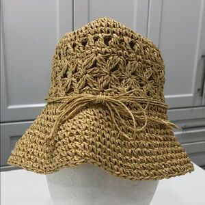 Girls Straw Crochet Sun Hat | Size Small (4-6) | Tan | The Children’s Place